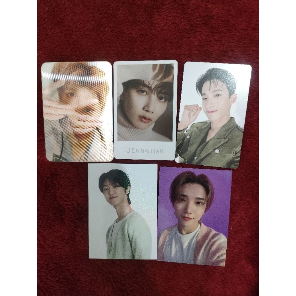 JUAL MURAH PC OFFICIAL SEVENTEEN JEONGHAN JUN JOSHUA THE8 DK INCOMPLETE HANABI
