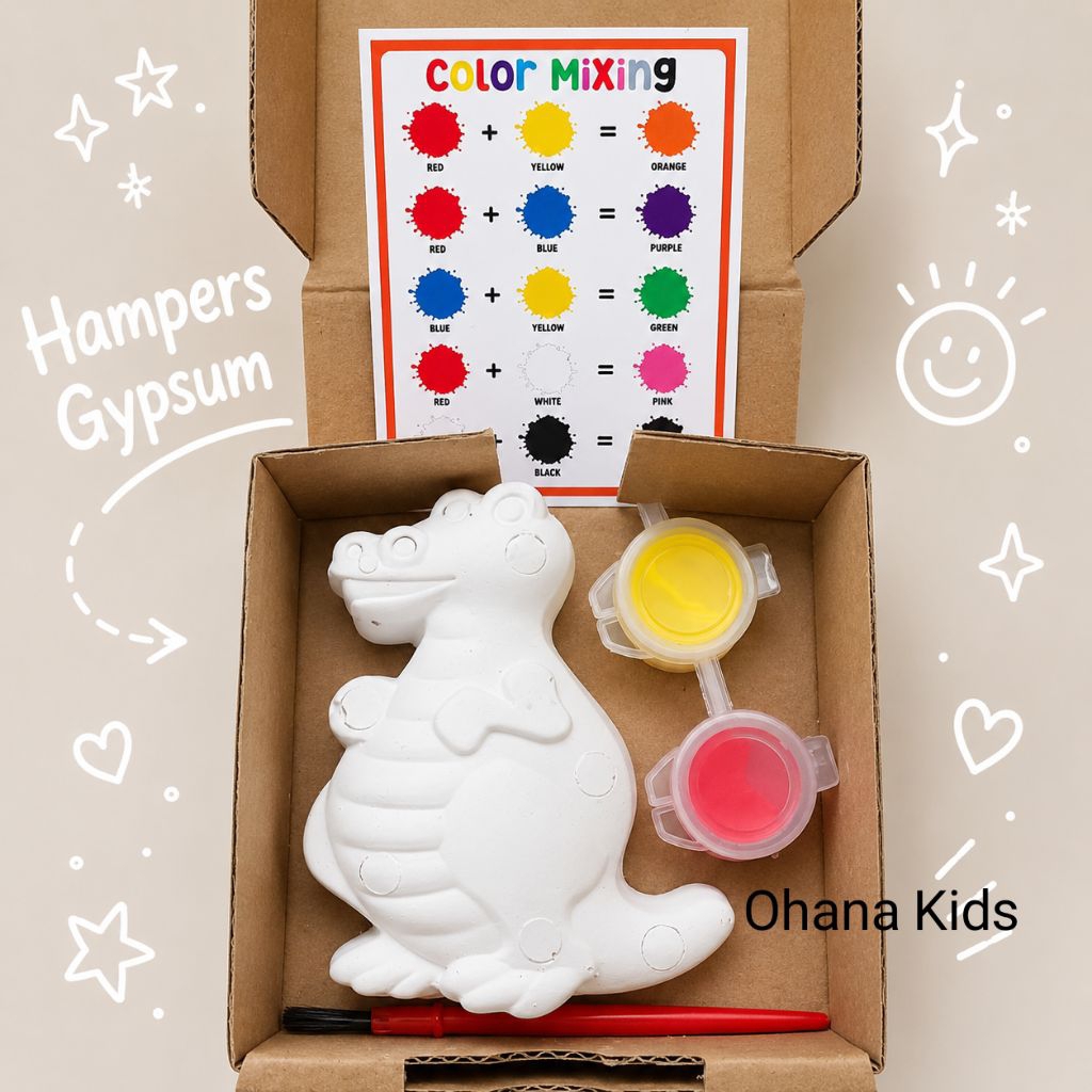 Gypsum Painting Kit - Gypsum Lukis Anak - Hampers Gypsum Anak - Gift Birthday - Souvenir Anak Ulangt