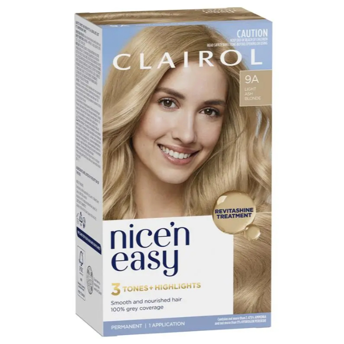 Clairol Nice N Easy 9A Natural Light Ash Blonde Permanent Hair Colour