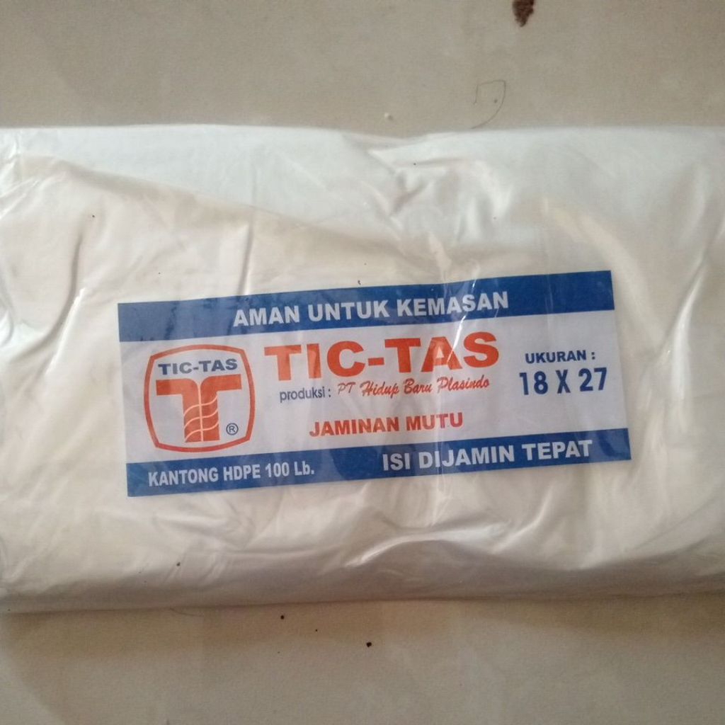 PLASTIK KANTONG HDPE 18X27