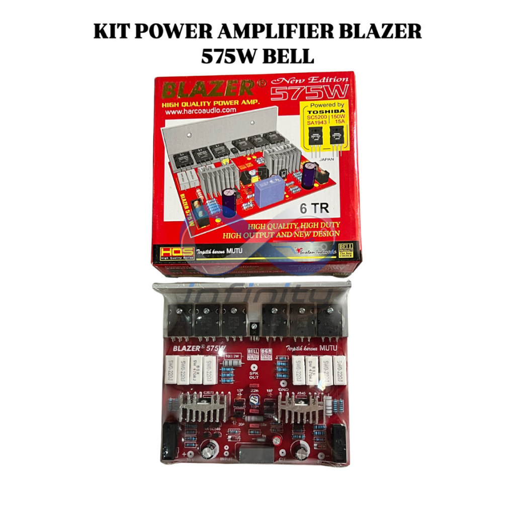 Kit Power Amplifier Blazer 575W Bell