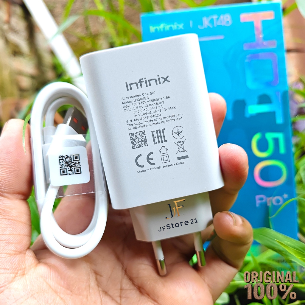 CHARGER INFINIX 33Watt Original HOT 50 PRO / HOT 50 PRO+