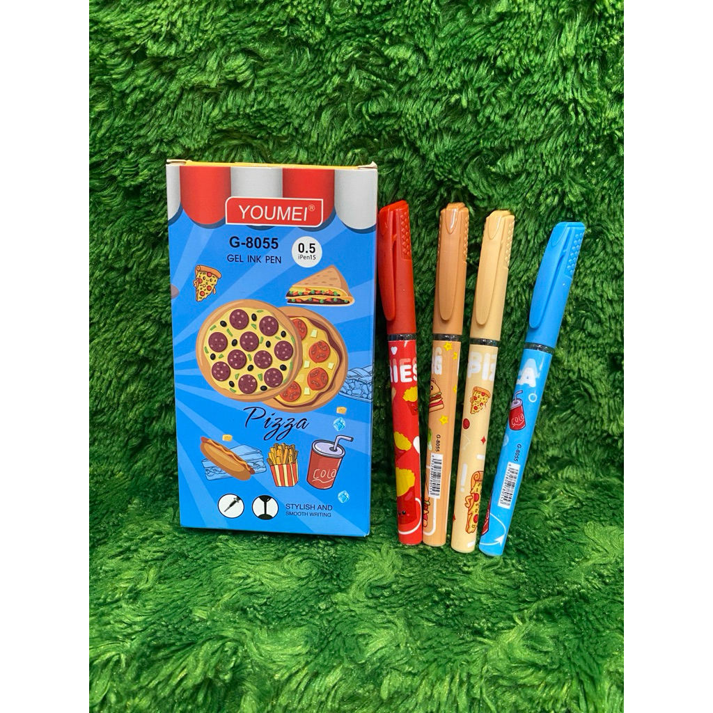 PULPEN TINTA CAIR BOX KARAKTER MAKANAN ISI 12 PCS (1LUSIN)
