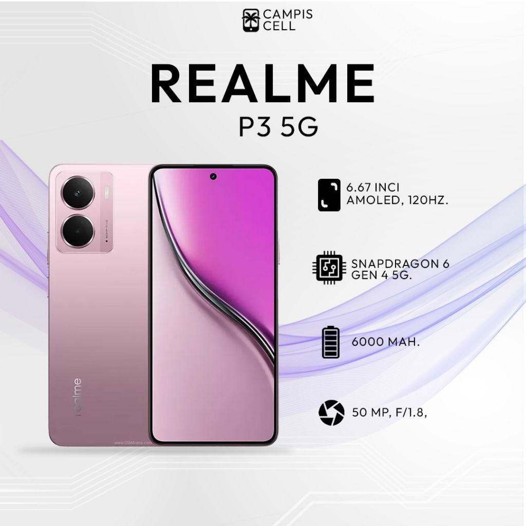 Handphone Realme P3 5G Ram 12 256 GB