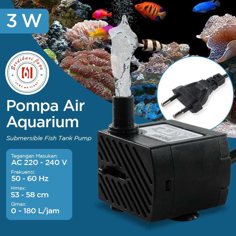 Taffware Pompa Air Celup Multifungsi Aquarium Submersible Pump 220V