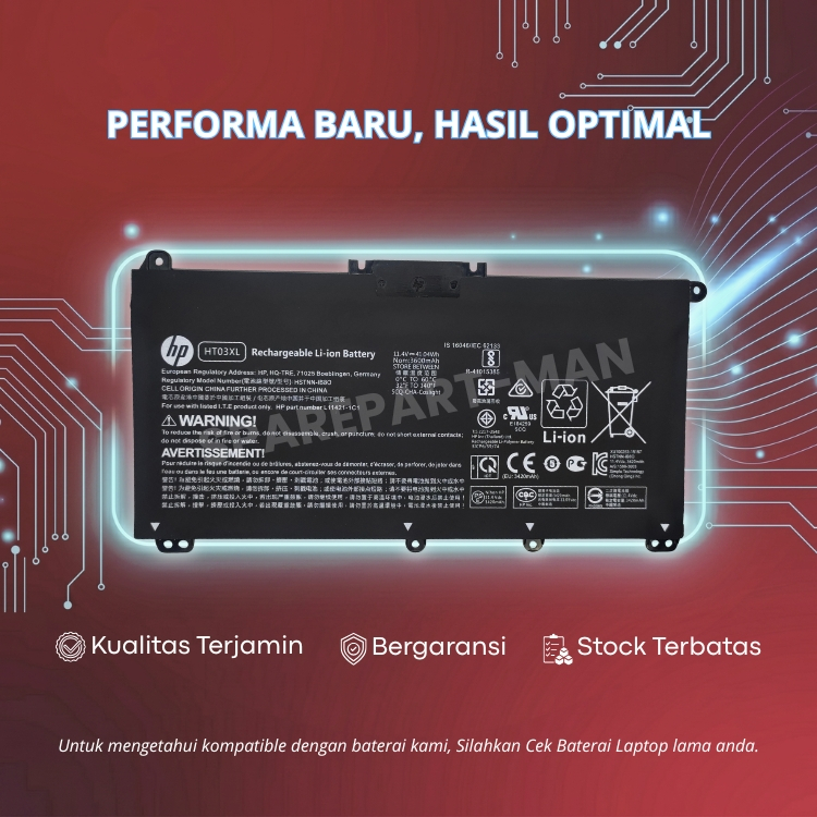 Baterai Battery for laptop HP 240 G7 245 G7 246 G7 250 G7 255 G7 series HT03XL new