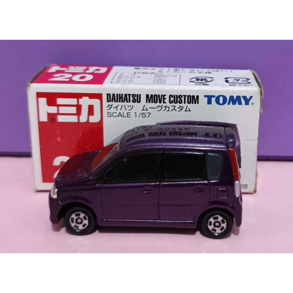 Diecast Tomy Biru Tomica 20 Daihatsu Move Custom (Purple) (1)