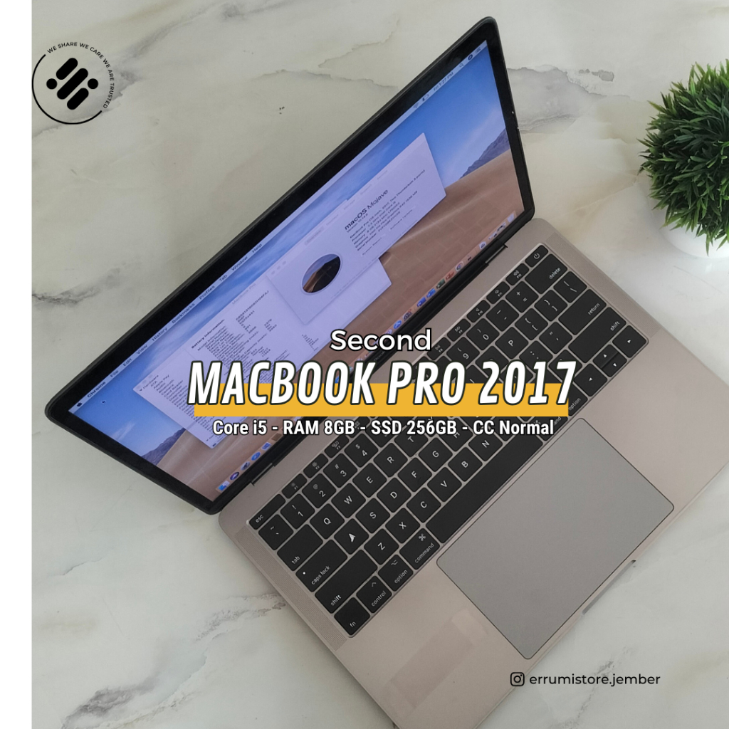 MACBOOK PRO 2017 | CORE I5 | RAM 8GB | SSD 256GB