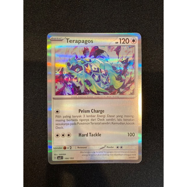 Kartu Koleksi TCG Pokemon Terapagos Holo 144/193