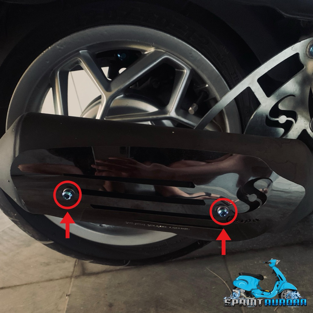 BAUT TITANIUM KNALPOT SHIJIRO STANDAR RACING VESPA MATIC