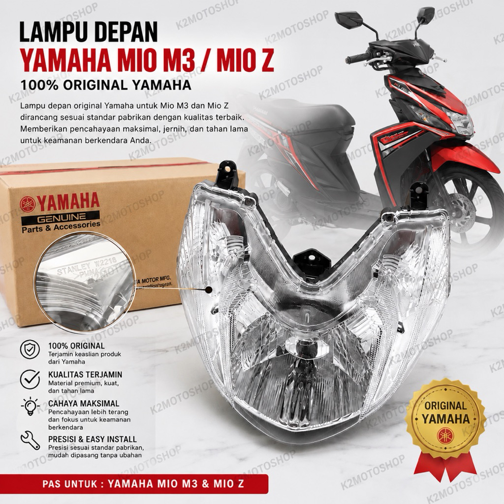 Headlamp Lampu Depan Mio M3 Mio Z Reflektor Yamaha Mio M3 Mio Z Original
