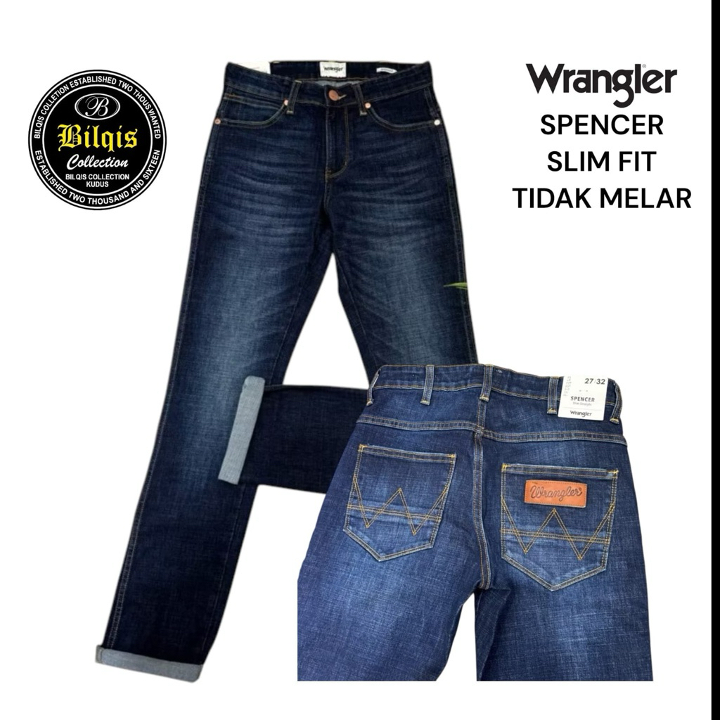 celana jeans panjang wrangler pria original SPENCER // SLIM STRAIGHT