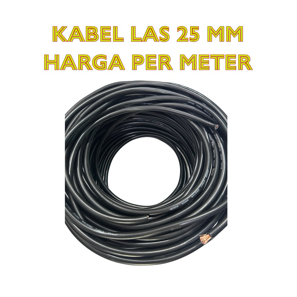 Kabel las 25 mm Rhino welding cable kabel las rhino kabel mesin las 900 watt