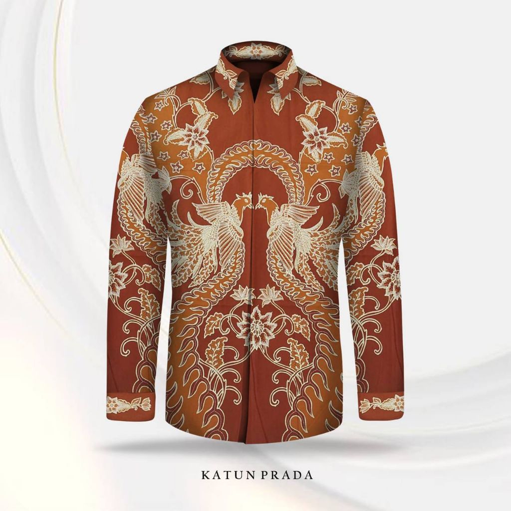 Kain Pola Kemeja Batik Tulis Pekalongan Batik Prada Emas Kemeja Premium Exclusive Limited Edition Ba