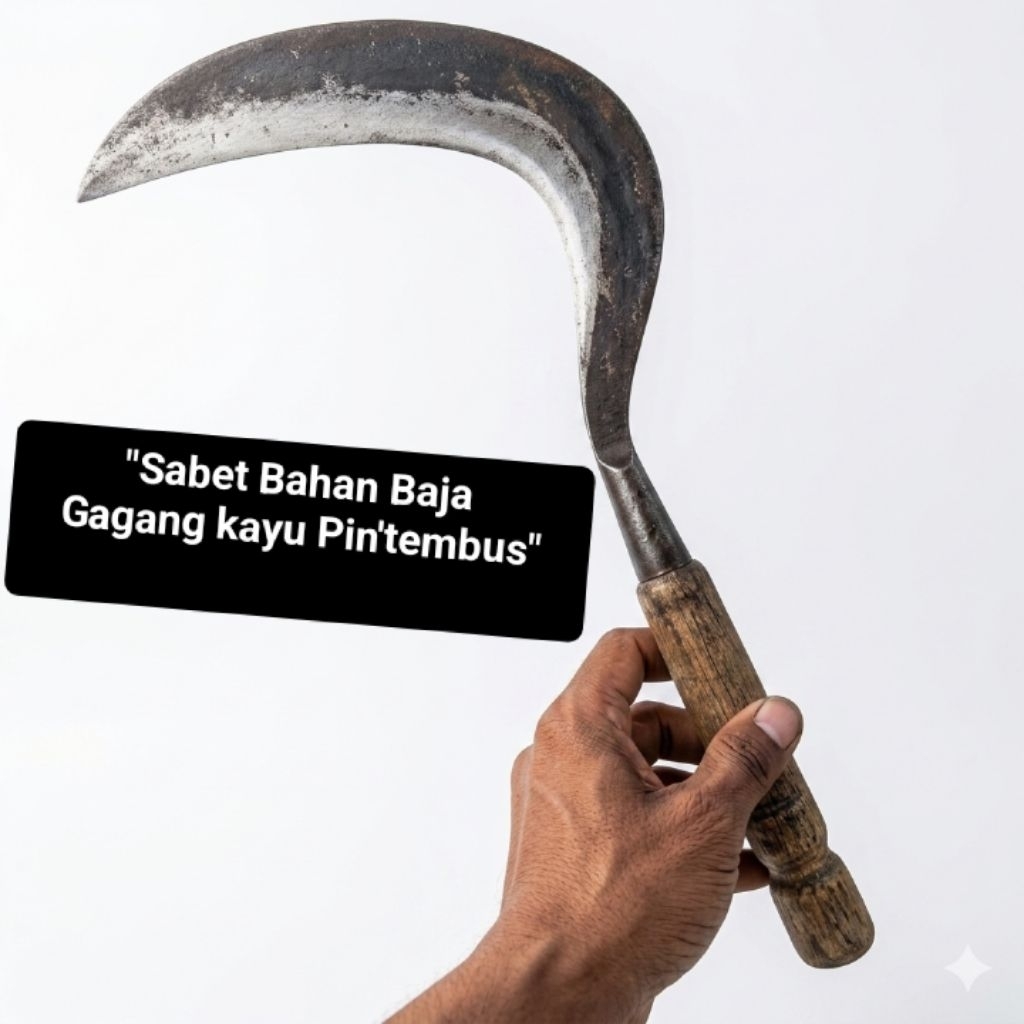 Sabit Arit Pengaritan Baja Gangang Kayu pin Tembus untuk Pengaritan