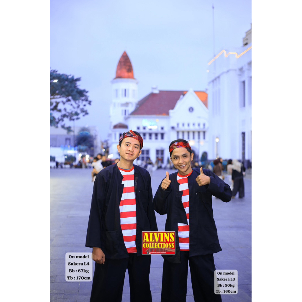 BAJU SAKERA DEWASA KHAS MADURA / BAJU ADAT KHAS MADURA / SAKERA MADURA DEWASA JUMBO