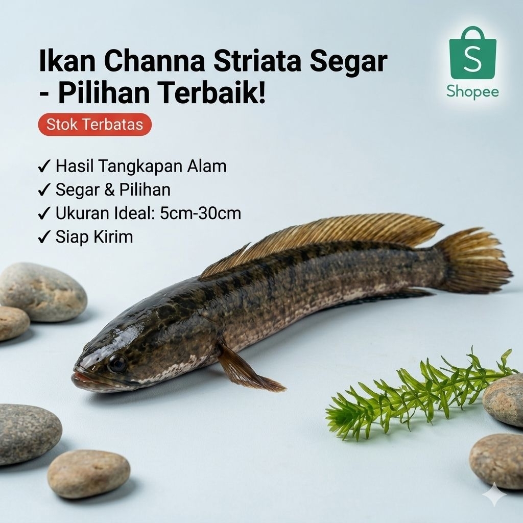 ikan chana hias striata segar pilihan terbaik 3cm-30cm