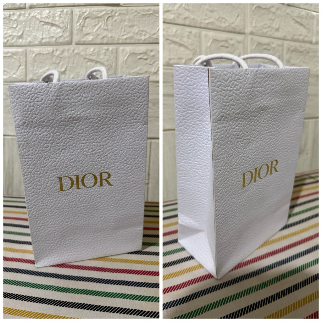 TERMURAH READY STOCK Paperbag Branded DIOR ORIGINAL 100% / Kantong kertas tas / Tas kado / Tas jinji