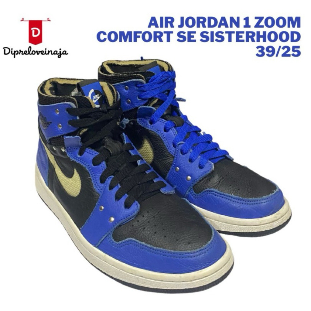 NIKE AJ 1 ZOOM COMFORT SISTERHOOD SIZE 39/25 PRELOVED DPLA0403