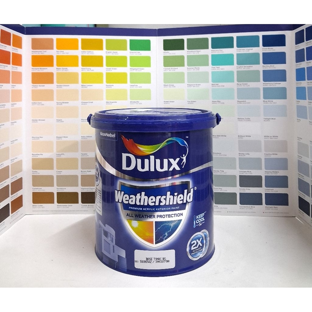 CAT TEMBOK LUAR/CAT TEMBOK EKSTERIOR/CAT TEMBOK LUAR ANTI LUMUT/CAT TEMBOK DULUX WEATHERSHIELD 20 LI