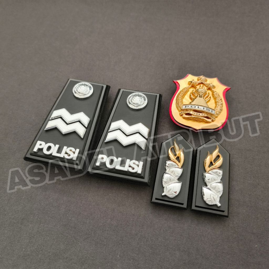 SET KOMPLIT PANGKAT AIPTU PDH FULL MIKA / PANGKAT AIPTU PDH POLRI / PANGKAT AIPTU PDH FULL MIKA
