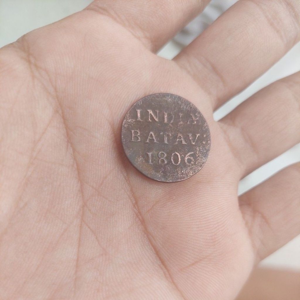 indiae batav 1806 koin belanda. vf