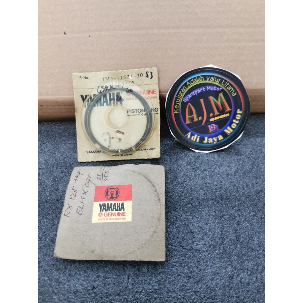 Ring Piston Seher Yamaha RX125 3M5 Os Oversize 25 75 Nos