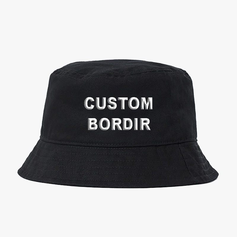 Topi Bucket Hat BUNDAR Distro BORDIR NAMA TULISAN GAMBAR LOGO FOTO sablon rimba souvenir oleh suveni