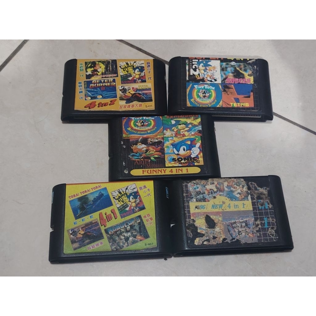 kaset Sega 4 in 1