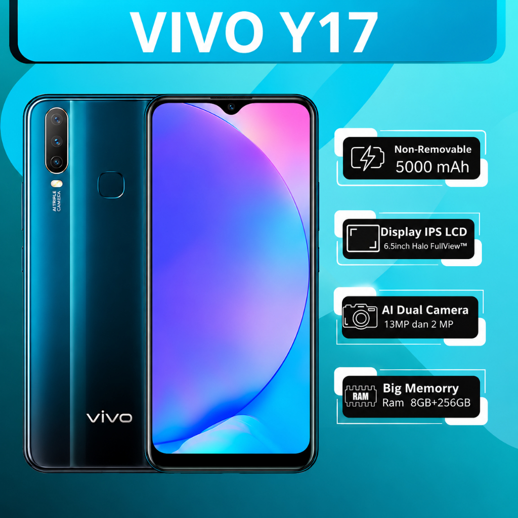 Smartphone Vivo Y17 RAM 8-256GB ANDROID