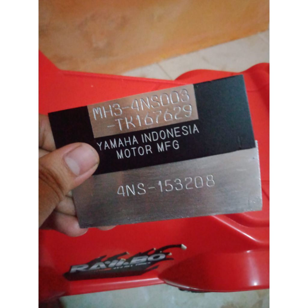 KETOK NOMOR RANGKA & NOMOR MESIN ALL MOTOR (SATU SET)