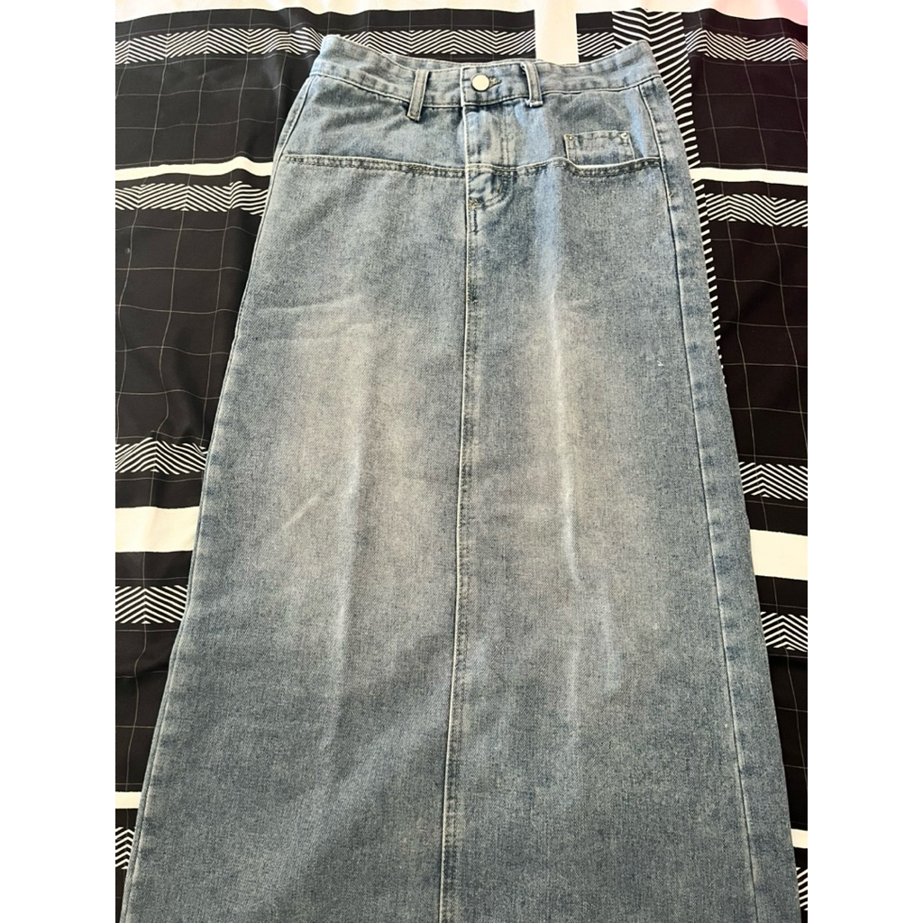 Rok Jeans Span panjang