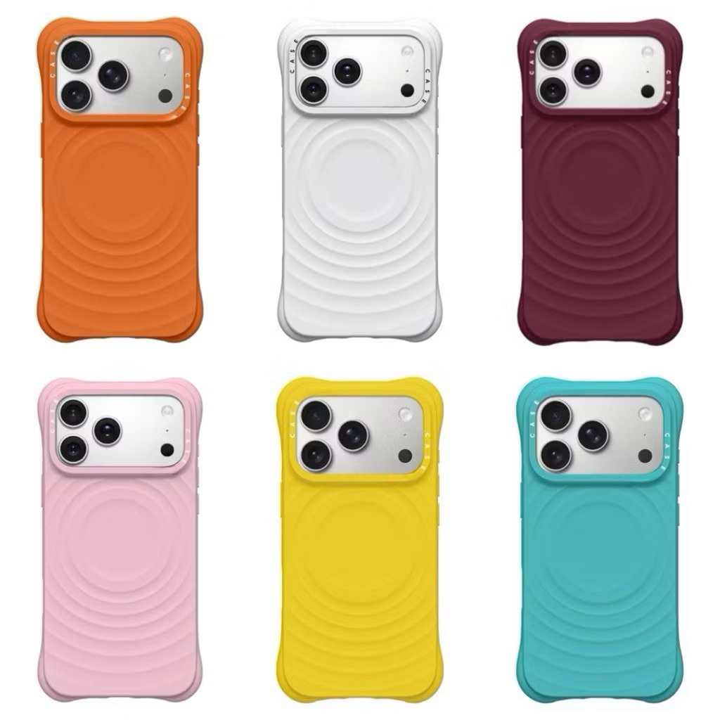 [READY INDONESIA] Casetify Ripple Silicone Magnetic Case Hp Premium Magnet iPhone Full Cover TPU Cas