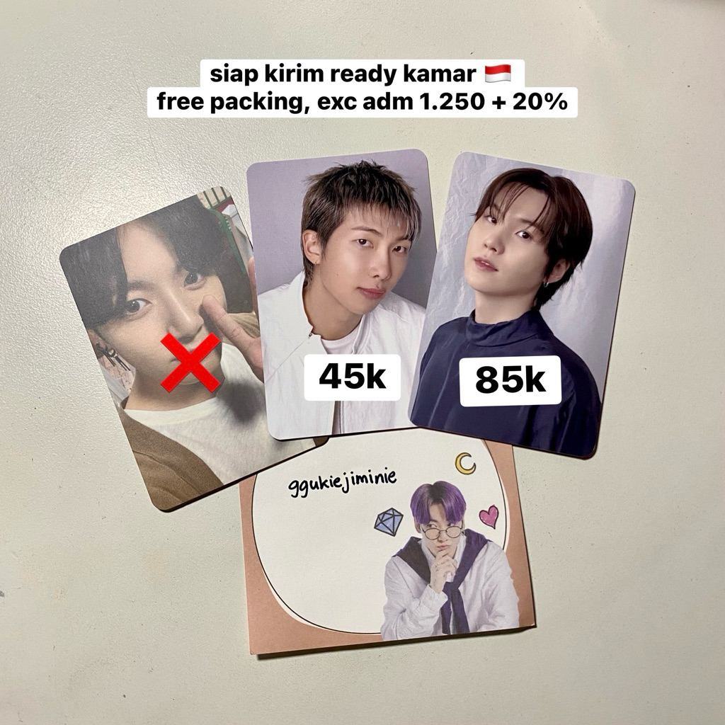 Army Zone Arirang World Tour Goyang Namjoon Yoongi RM Suga Kim Min Official Photocard BTS AZ PC