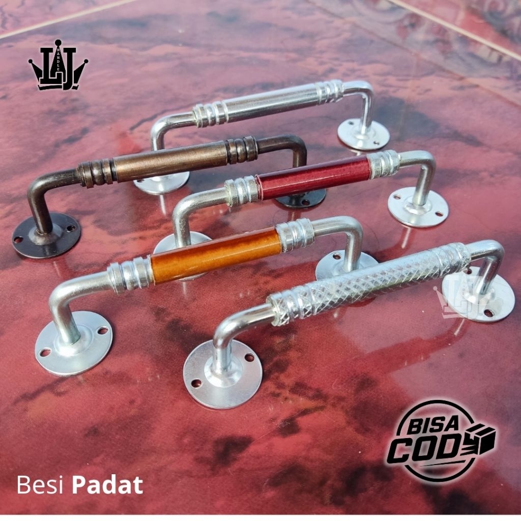 Handle Laci Gagang Pintu Lemari Tarikan Jendela Minimalis Model Gawang Chrome 12