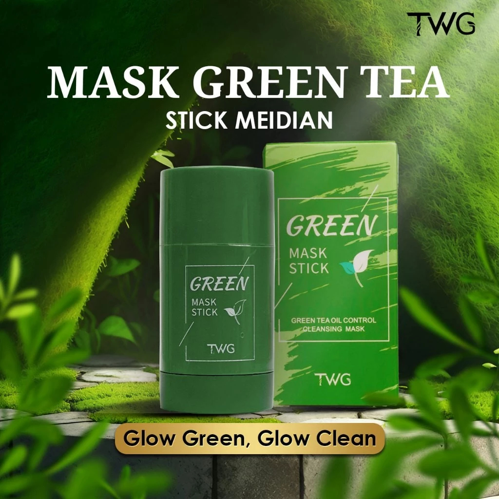 Green Stick TWG Masker Wajah Green Tea Pengangkat Komedo Hidung & Wajah 40g / Clay Mask / Mud Mask /