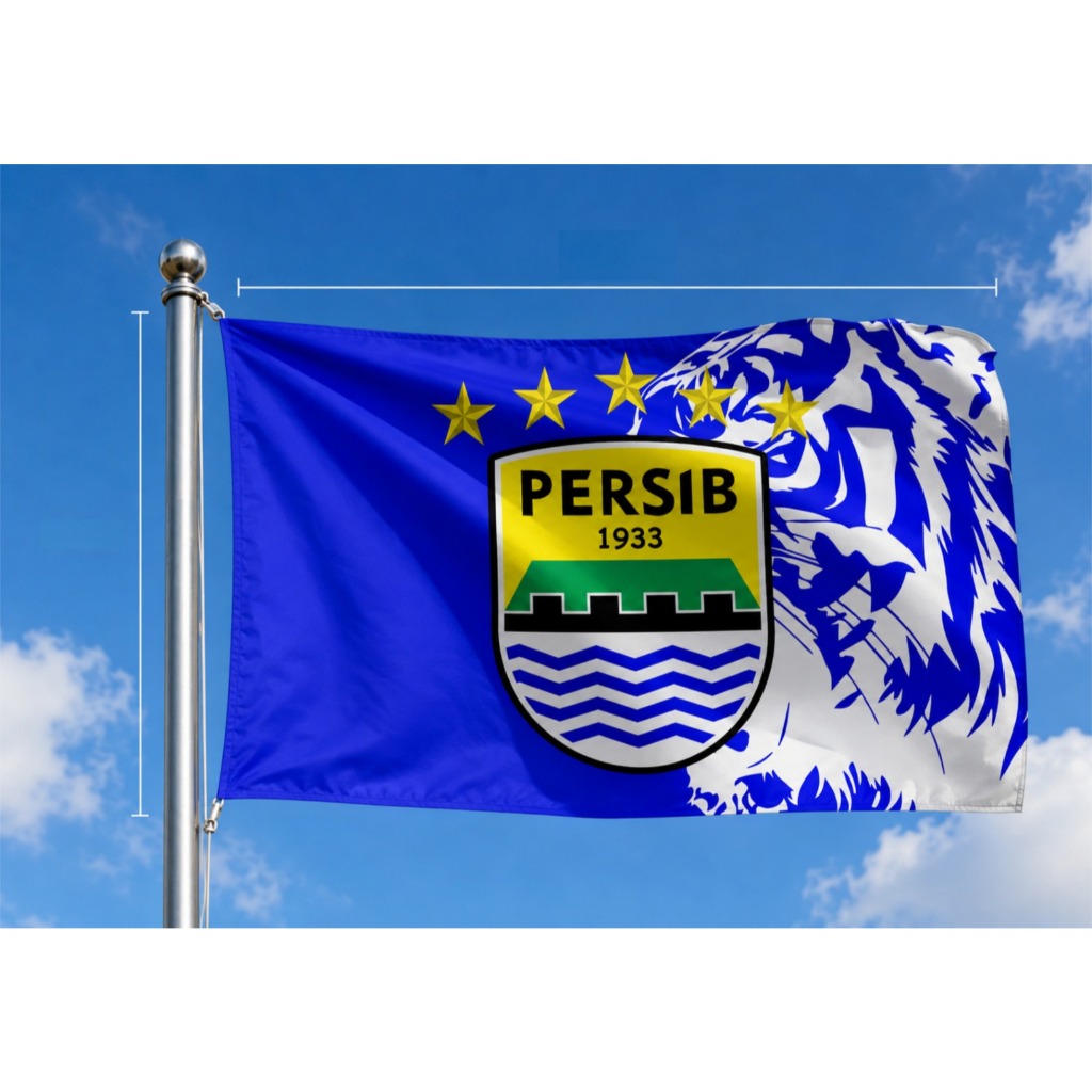 Giant Flag Persib Maung Bandung ukuran Big 1.5meter x 2.5meter