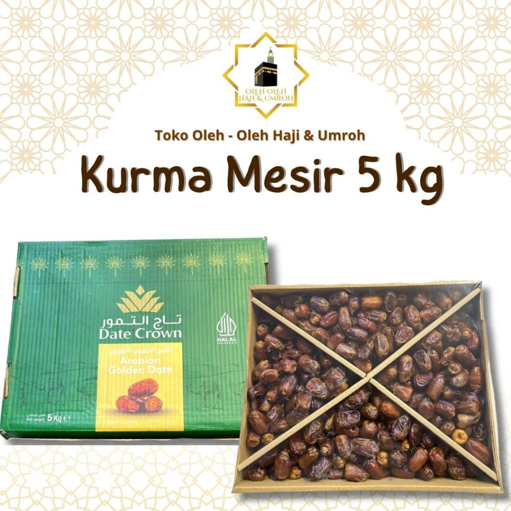 KURMA MESIR 5 KG ARABIAN GOLDEN DATE KURMA MESIR MADU DATE CROWN PREMIUM QUALITY EGYPTIAN DATES ASLI