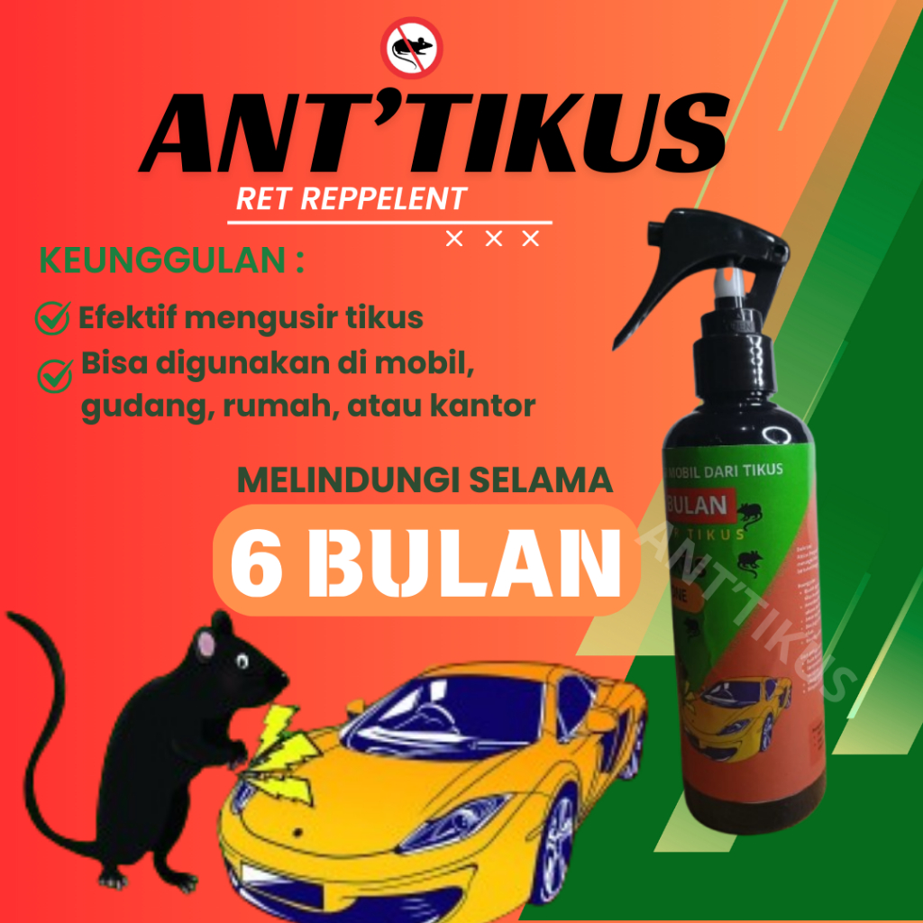 Antirat Semprotan Pengusir Tikus Khusus Mobil, Anti Karat
