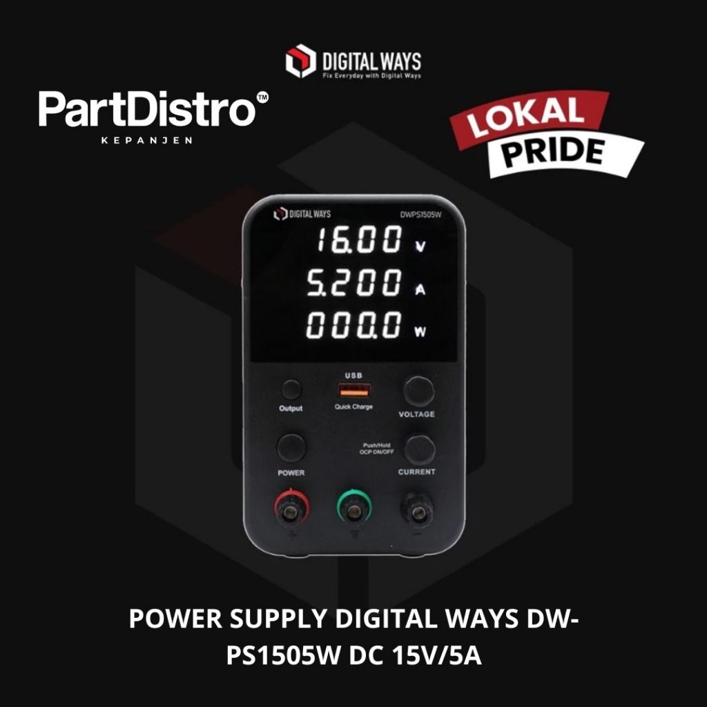 POWER SUPPLY DIGITAL WAYS DW-PS1505W DC 15V/5A