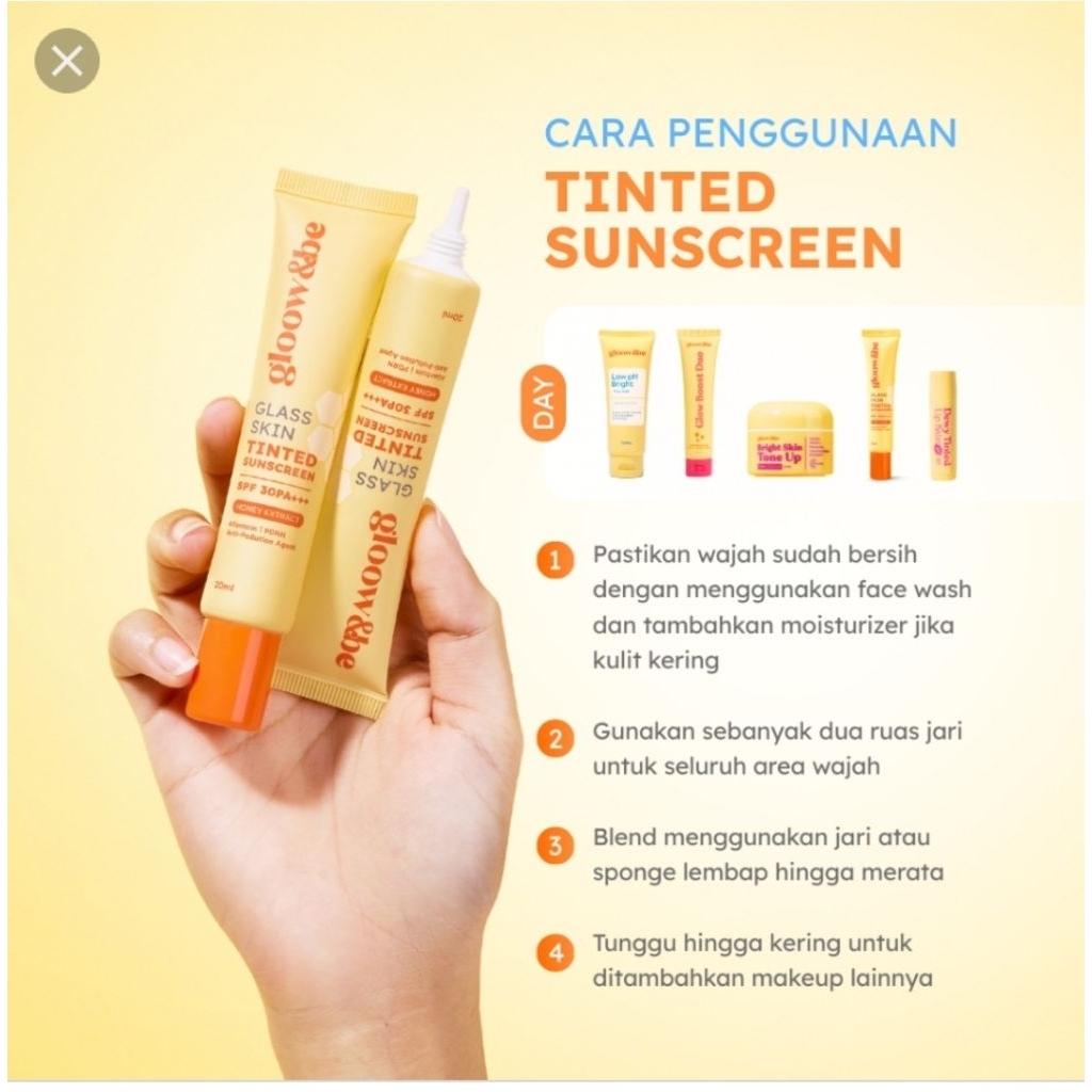 GLOOW&BE TINTED SUNSCREEN SPF 30