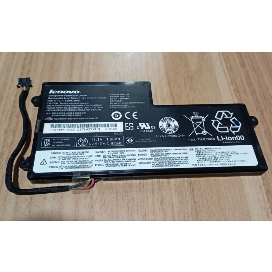 Baterai Copotan Lenovo Thinkpad X260 Original