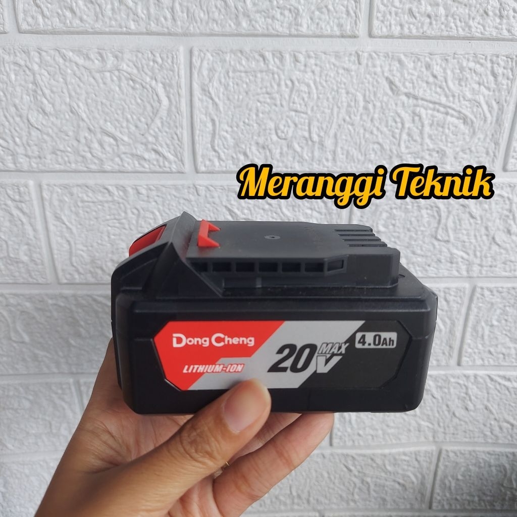 id6282 Baterai batre bor impact Dongcheng 20 volt 4 ah