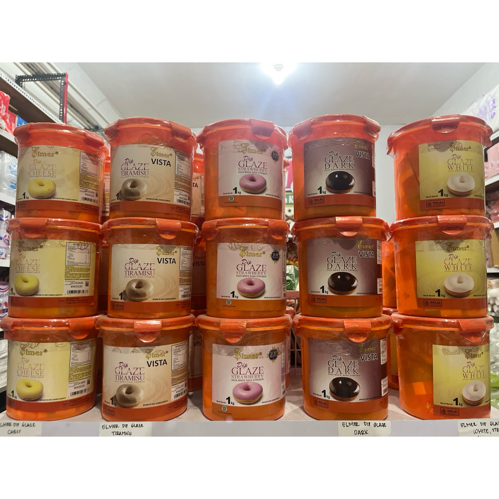 Glaze Premium/ Elmer Glaze/ Glaze kilat/ Topping Donat 1kg