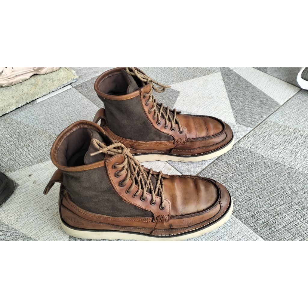 sepatu boots jumbo kulit 393R 46 second