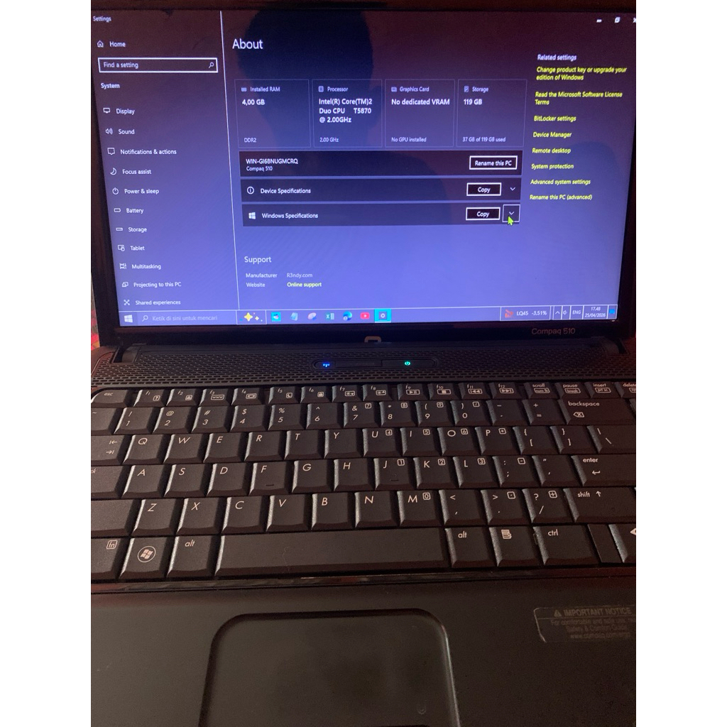 JUAL LAPTOP MEREK ITEL MINUS DIKIT |ORIGINAL| BACA DESKRIPSI