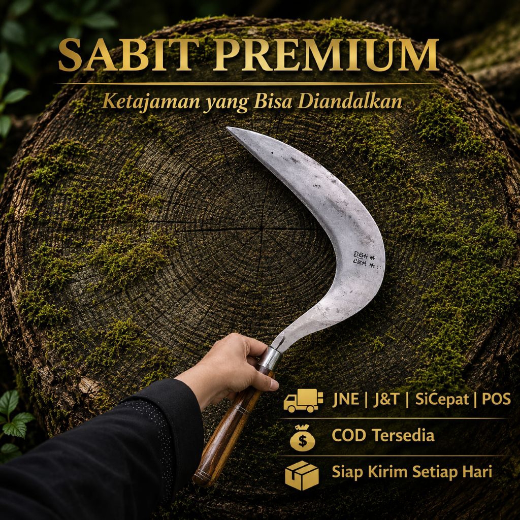 Sabit/Arit Rumput model Madura Kuat Kokoh tajam dan awet