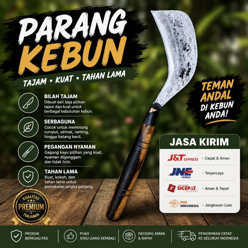 Alat Pertanian & Kebun Terbaik – Parang Tajam Siap Kerja Berat