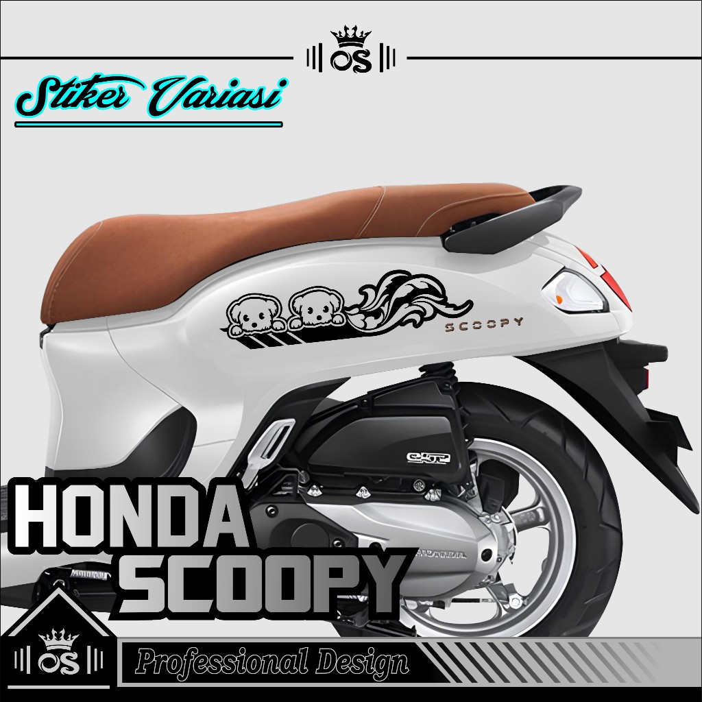 STIKER CUTTING SCOOPY MOTIF 91 / STRIPING HONDA NEW TAHUN 2025 / TERBARU STICKER 2025 / VARIASI KERE