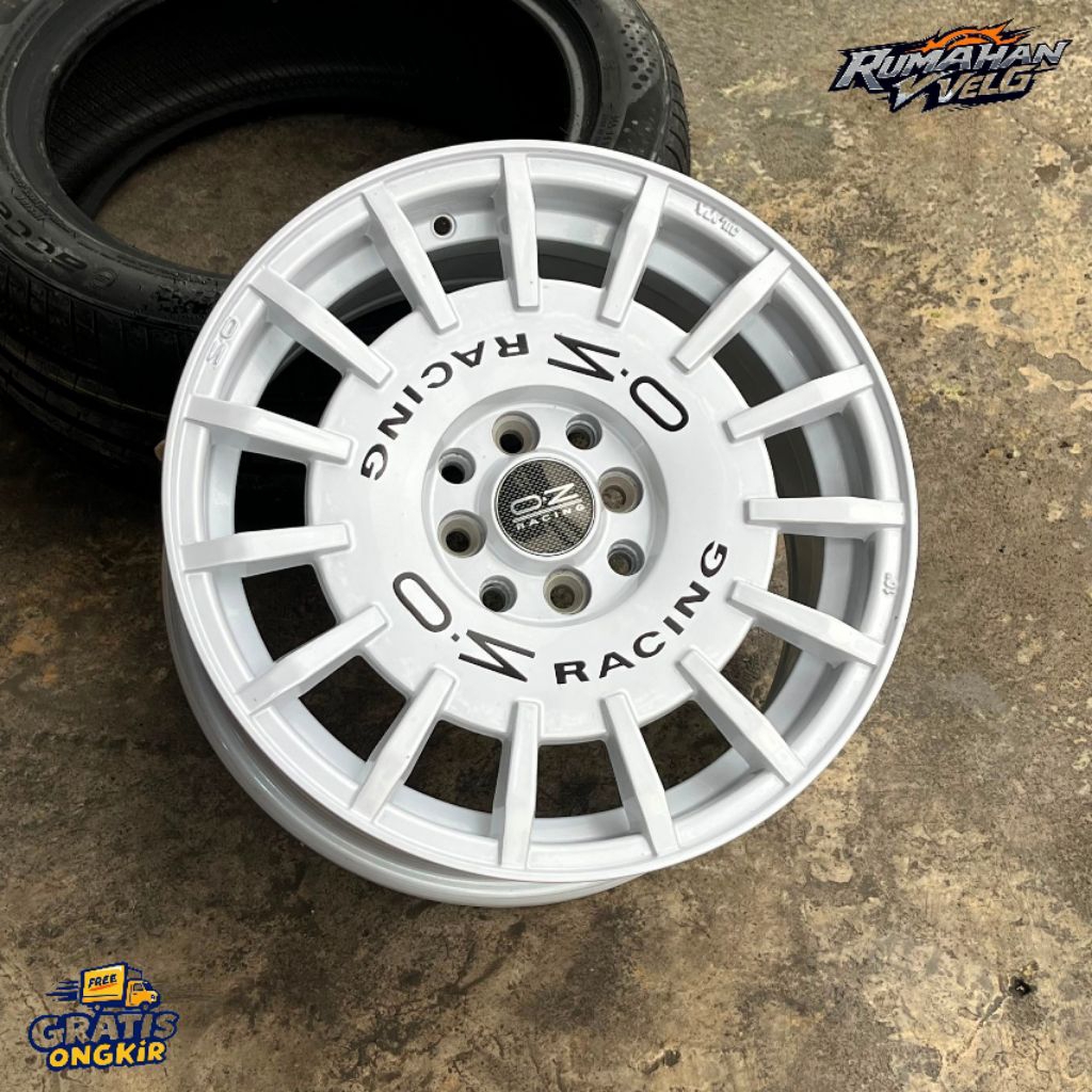 Velg Rally OZ Racing R16 Lebar 7 lobang 4 Pcd 100-114,3 Offset 38 Warna White